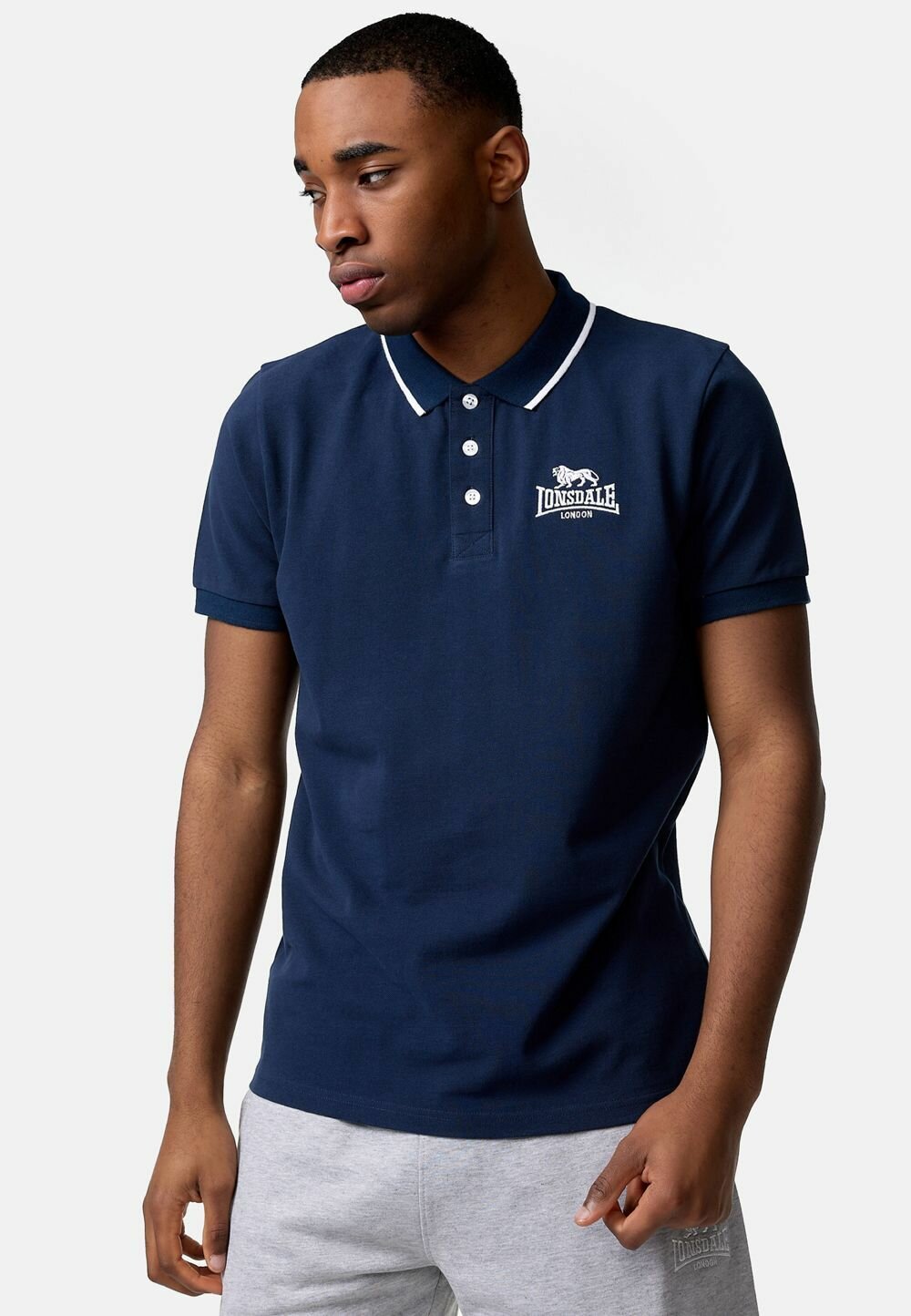 Футболка LONSDALE, размер M, темно-синий