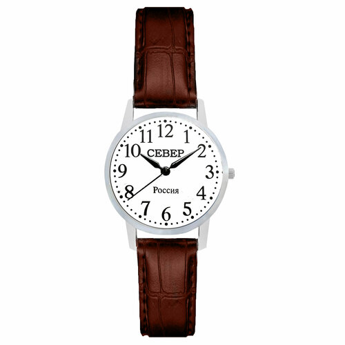 фото Наручные часы север, серебряный, коричневый