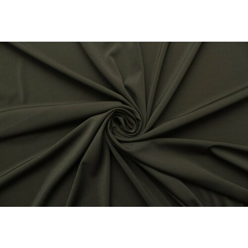 Ткань Джерси стрейч темный хаки, 350 г/пм, ш148см, 0,5 м ткань джерси хаки