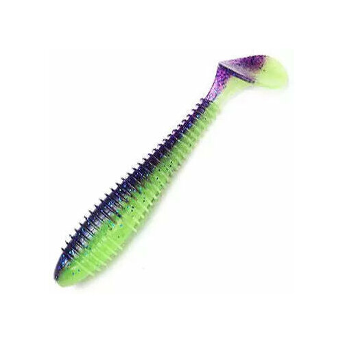 фото Силиконовая приманка keitech swing impact 3.5" #pal06t violet lime belly