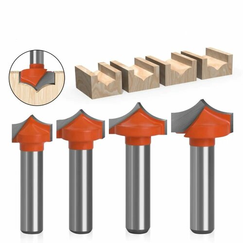 Фрезы твердосплавные 8мм 4шт 1390₽