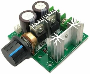 PWM Power Regulator 12-40V 10A, ШИМ-регулятор скорости / оборотов двигателя, мощности, диммер / регулятор яркости светодиодной ленты и ламп накаливания, 12-40В, 10А, размер 60x55x28мм