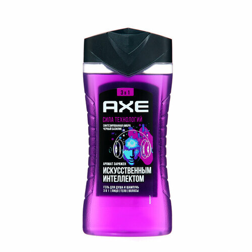 Шампунь-гель для душа AXE SHOWER Сила Технологий, 250 мл pontiparfum шампунь гель для купания hello kitty bery shower 250 мл 289 г