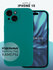 Матовый силиконовый чехол Rosco на Apple iPhone 15 (Айфон 15), то...