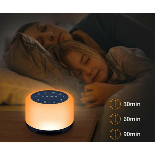 Колонка- Ночник 5в1 BT SA-03 RGB с 24 звуками для сна и белым шумом успокаивающий для детей 238700₽