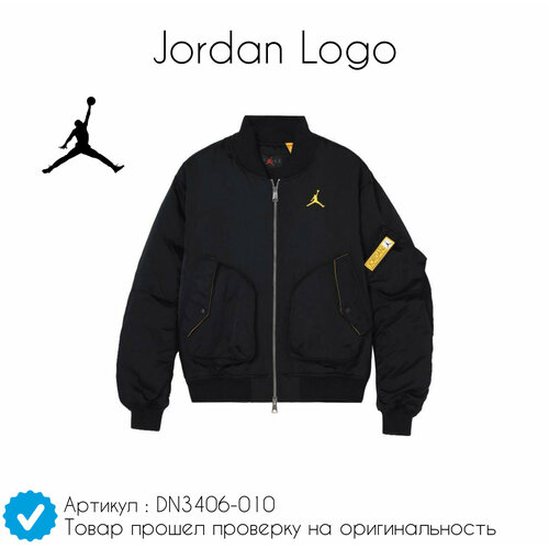 Бомбер Jordan Jordan Logo, размер L, золотой, белый