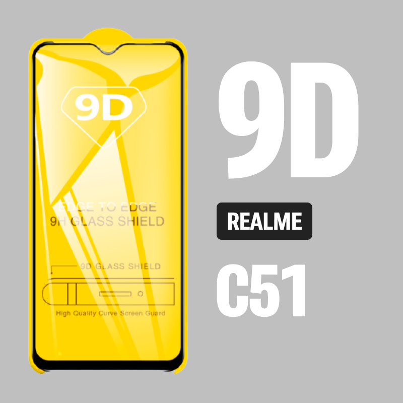 Защитное стекло для realme C51 / 9D на весь экран