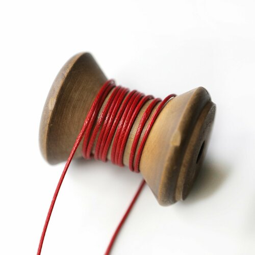Шнур вощеный 1 мм 20 метров для шитья / рукоделия / браслетов, цвет красный шнур вощеный 1 мм 20 метров для шитья рукоделия браслетов цвет светло коричневый
