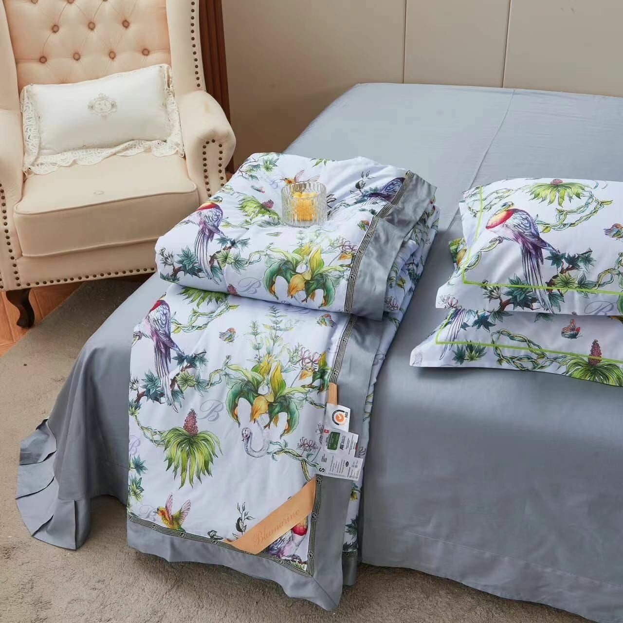 Комплект постельного белья с одеялом Blumarine Тенсель Евро наволочки 50x70