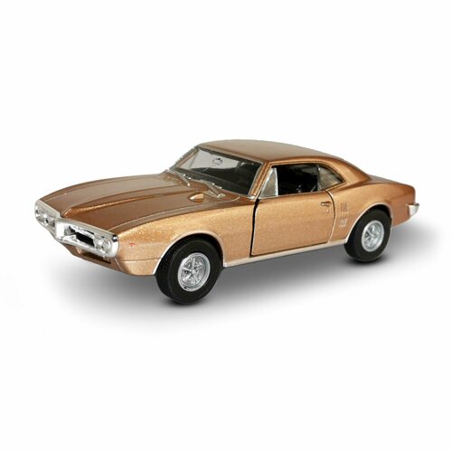 Машинка WELLY 1967 PONTIAC FIREBIRD Золотой / модель машины 1:38 с пружинным механизмом машинка welly 1967 pontiac firebird серый модель машины 1 38 с пружинным механизмом