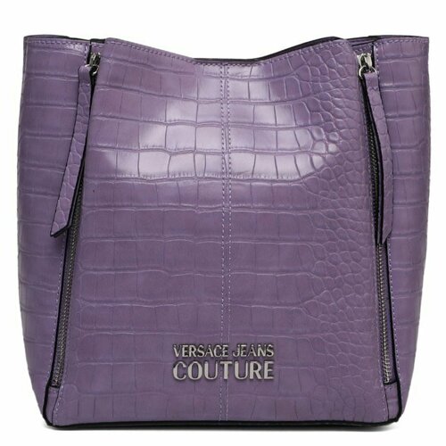 Сумка Versace Jeans Couture, purple 2 5pcs meetee 25cm 20 color resin zipper no endless lock large pocket zipper for wallet pencil bags zip sewing diy accessories