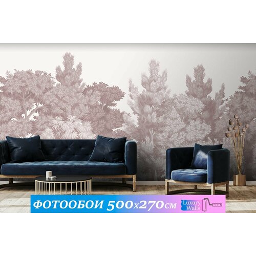 Фотообои 3d на стену флизелиновые Luxury Walls AM10905R Лес 500х270 см