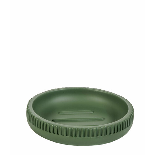 Мыльница Cipi, Urmuge Green, 11x2,7h cm, композитный материал, цвет зеленый