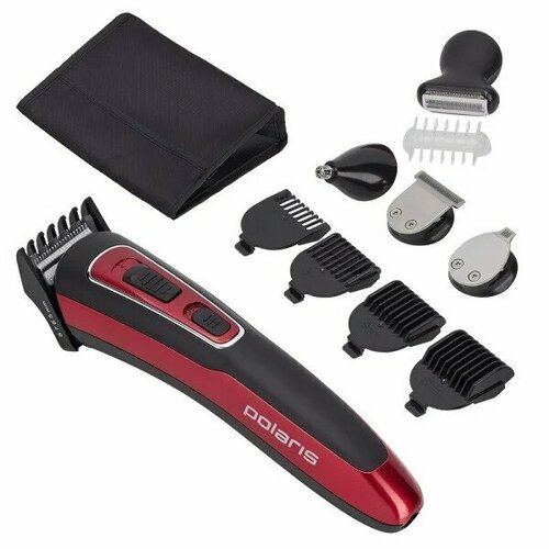 Машинка для стрижки Polaris PHC 3019RC Retro Red Black 374200₽
