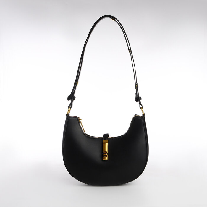 фото Сумка женская TEXTURA, 24*6*14, отд на молнии, регул ремень, черный 1нв