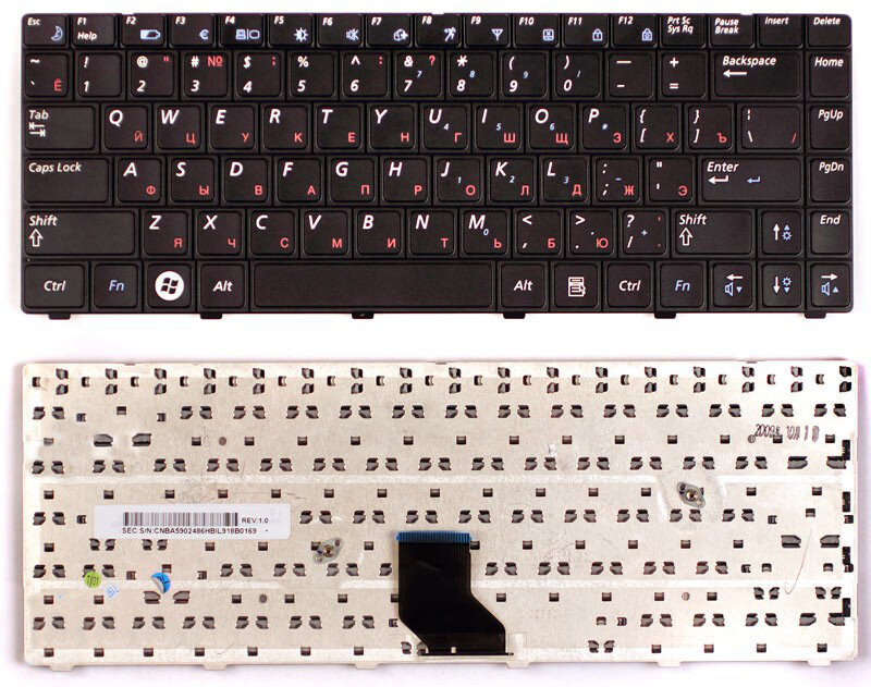 Клавиатура для Samsumg NP-R518-DA09UA черная