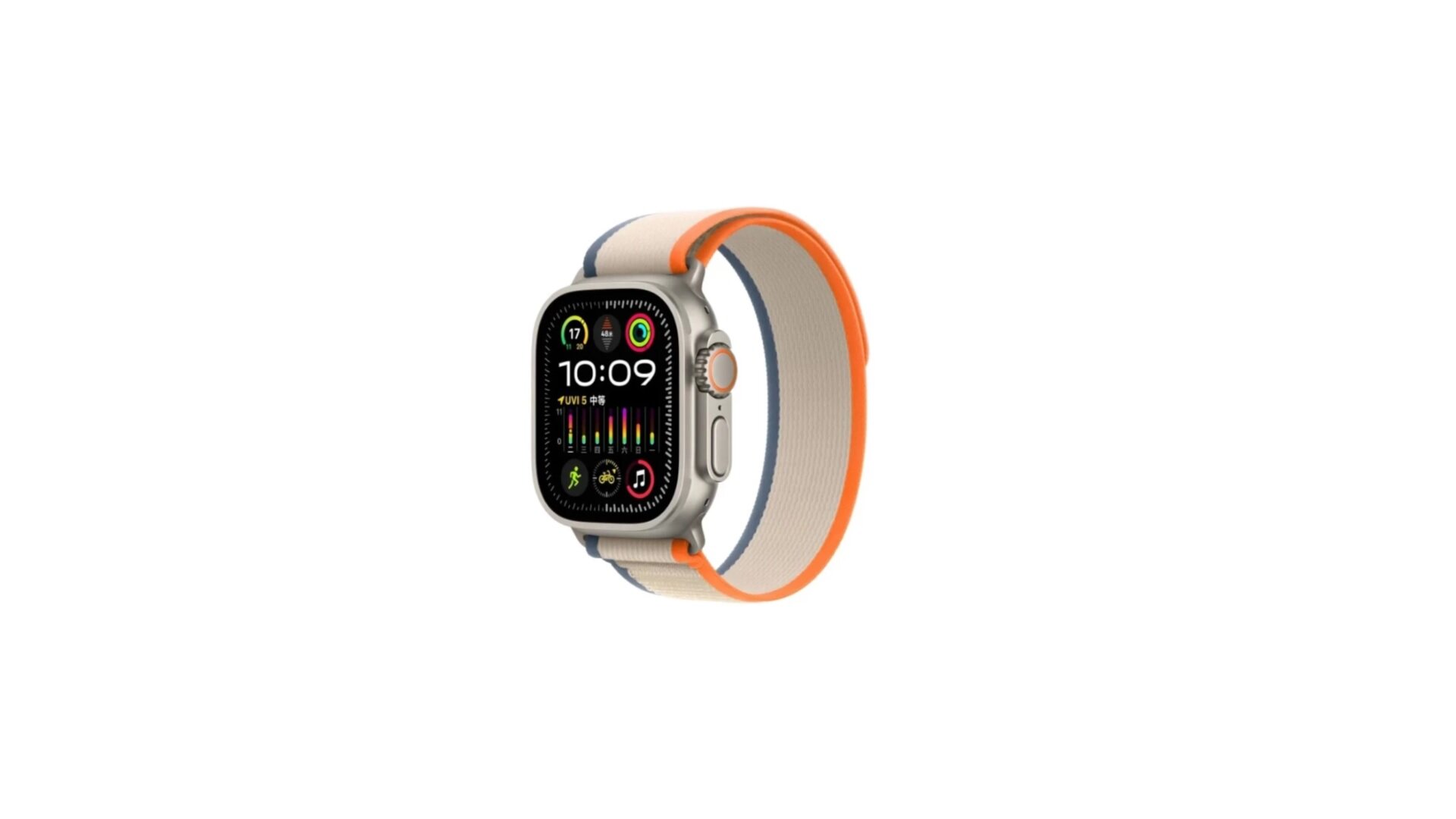 Ремешок для Apple Watch 42/44/45/49 mm (Series 1-9/SE/Ultra) WiWU Nylon Loop Бежевый/Opaнжевый/Синий