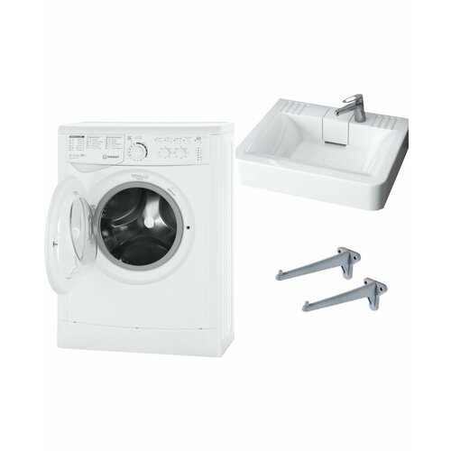 Стиральная машина Indesit EWUC 4105 и раковина Марсель 50 3215000₽