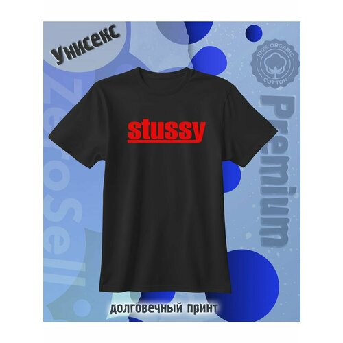 Футболка Zerosell stussy, размер S, черный