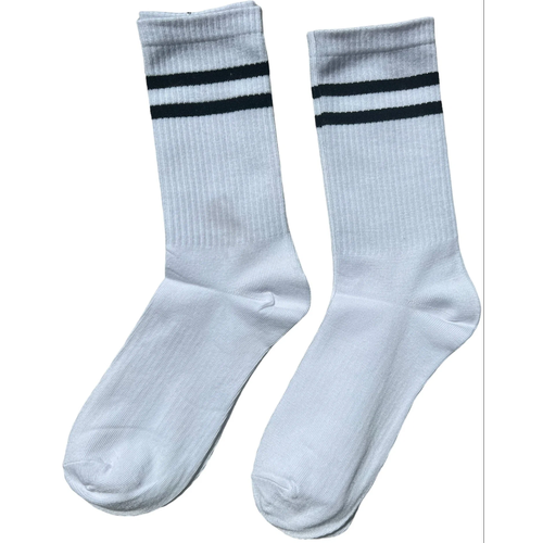Носки высокий паголенок, 140 den, 3 пары, размер 41-47, белый высокие мужские носки с полосками белые 40 46