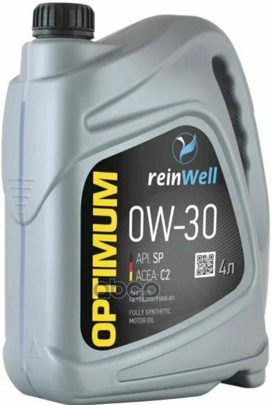 ReinWell Масло Моторное Reinwell 0W30 Api: sp Acea C2 (4Л)