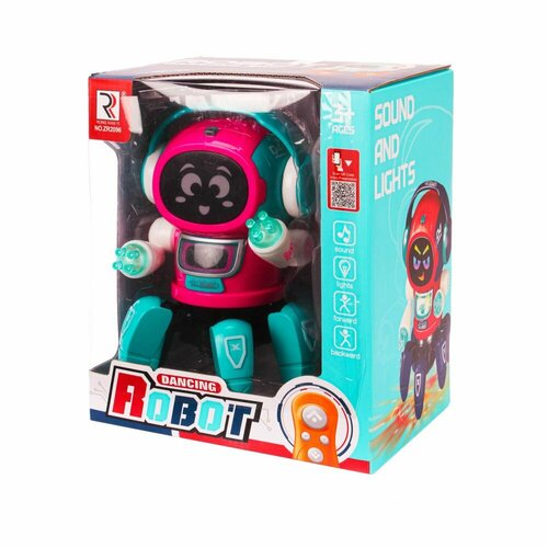 интерактивная игрушка тигрёнок сэм звук танцует рыжий Робот 20 см на пульте управления