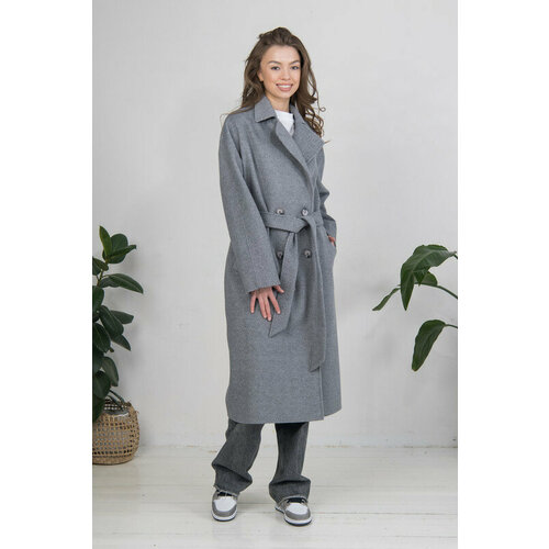 Пальто Modetta Style, размер 50, серый пальто modetta style размер 50 черный