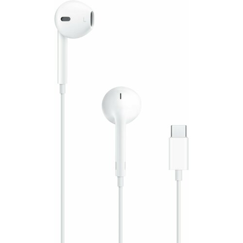 Гарнитура Apple EarPods (USB-C) (MTJY3ZM/A) проводные наушники для телефона с микрофоном вкладыши проводные черный