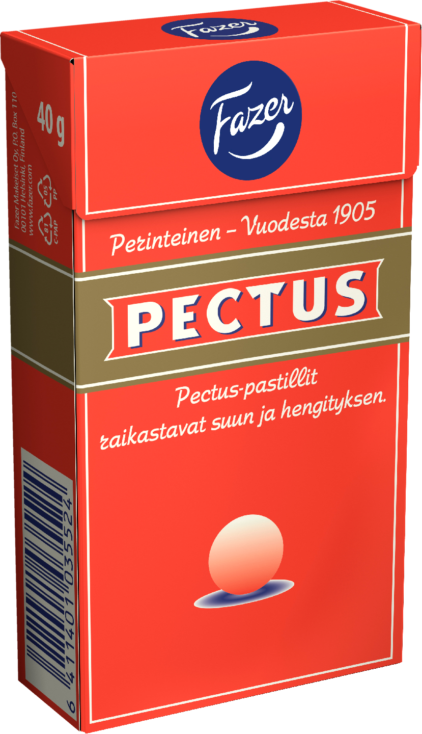 Пастилки Fazer Pectus 40 г (из Финляндии)