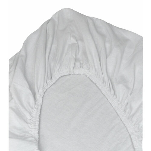 Простыня 180х200х20 трикотаж н резинке белый БельВита 2 сорт 450₽