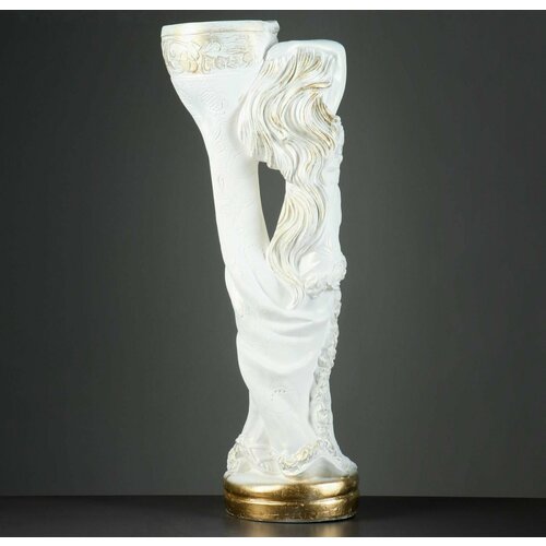 Фигурное кашпо Эмили перламутр 12л 80х30х19см 3997₽