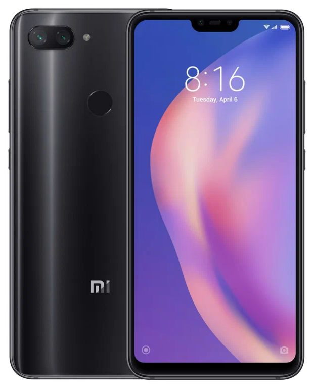 Смартфон Xiaomi Mi 8 Lite 6/128 ГБ CN, Dual nano SIM, полночный черный