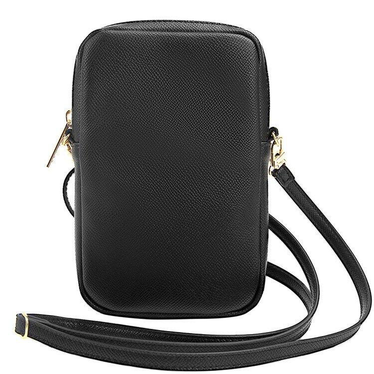 Guess для смартфонов сумка Wallet Zipper Pouch PU Grained leather 4G metal logo Black