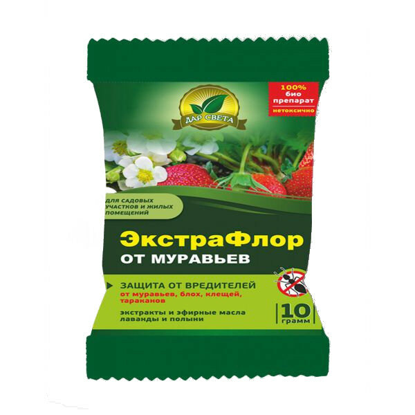 Средство от вредителей Дар Света  ЭкстраФлор   от муравьев  10 г