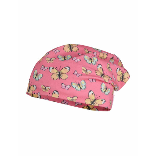 Шапка бини MaxiMo, размер 55, желтый, розовый шапка maximo размер 49 красный