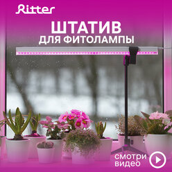 Ritter Штатив телескопический с держателем для светильника, черный, Ritter