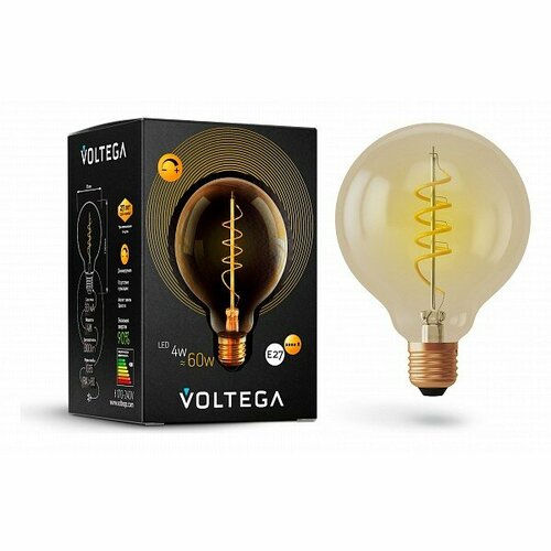 Лампа светодиодная Mebelion Globe E27 220В 4Вт 2000K 7076 702₽