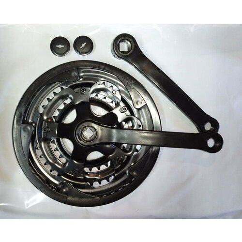 Шатуны для велосипеда сталь/пластик24/34/42 L-170 резьба 9/16