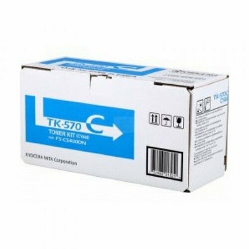 комплект тонеров булат kyocera fs c5400 ecosys p7035 tk 570 4 цвета 4 штуки TK-570C [1T02HGCEU0] Тонер-картридж для Kyocera FS-C5400DN, P7035CDN, Cyan (12 000 стр.)