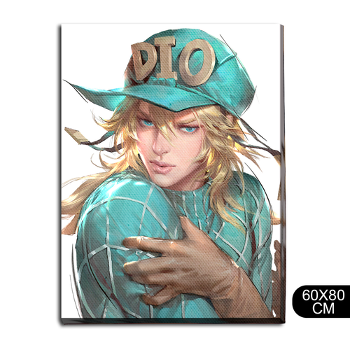 Картина интерьерная на холсте Аниме ДжоДжо JoJo Джотаро Джолин DIO - 65 В 80x60 1690₽