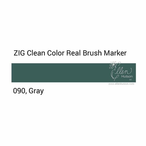 Маркер акварельный с кистью брашпен ZIG Clean Color Real Brush- штучно - цвет - 090