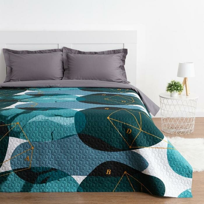 фото Покрывало 1,5сп Экономь и Я "Кактусы" 150*210±5см, 100% полиэстер, 190гр/м2 5457614