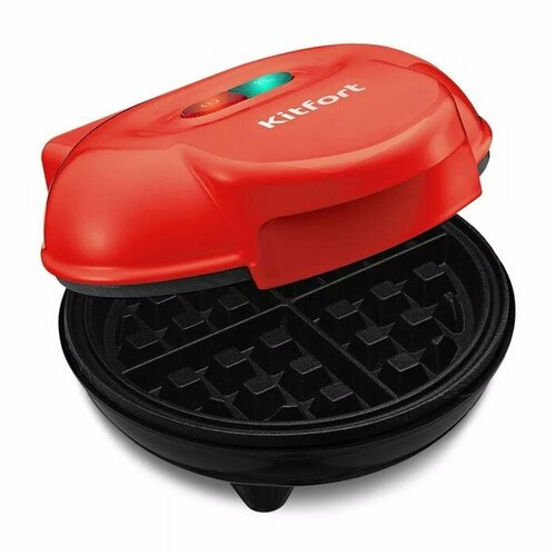 Вафельница электрическая Kitfort КТ-3614 600 Вт бельгийские красная 197300₽