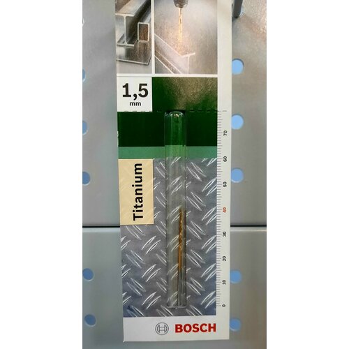 сверло по металлу bosch шлифованное 13 0 мм Сверло 1,5*40 мм HSS-TIN BOSCH по металлу