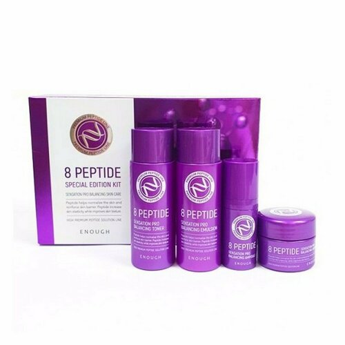 Enough Набор для лица с пептидами Premium 8 Peptide Special Edition Kit 4 Set 55 мл x 2 10 мл 20 мл 1342₽
