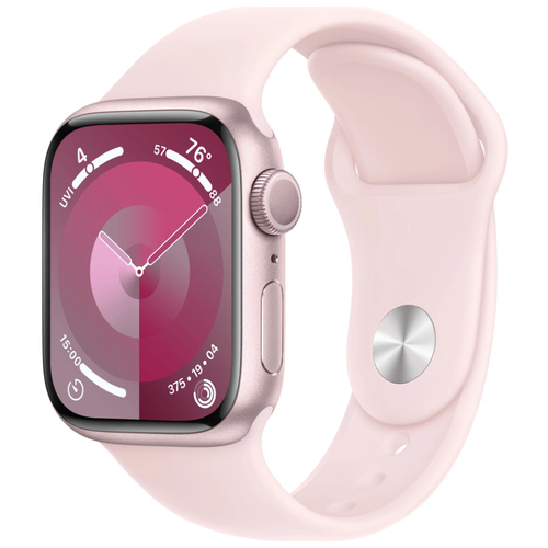 Умные часы Apple Watch Series 9 45 мм Aluminium Case GPS PinkLight Pink Sport Band SM 4865000₽