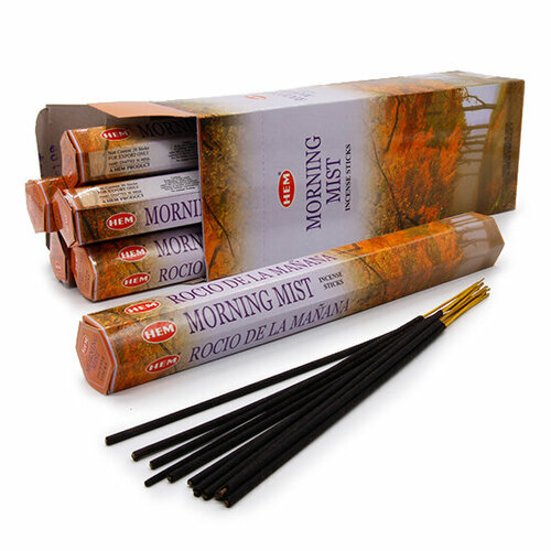 Hem Incense Sticks MORNING MIST (Благовония утренний туман, Хем), уп. 20 палочек. фон бумажный superior 2 72х11м morning mist 42 утренний туман