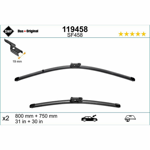 Щетка стеклоочистителя, SWF 119458 (1 шт.)