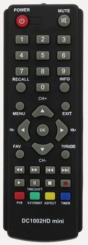Изображение товара Пульт к D-Color DC1002HD mini DVB-T2 (для цифровой приставки)