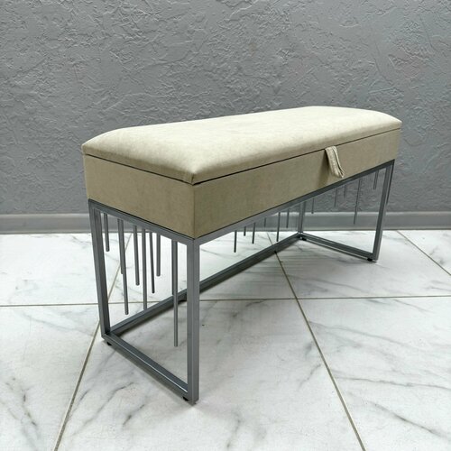 Банкетка в прихожую для обуви с ящиком для хранения STEEL MEBEL (БДХ-002) Обувница с сидением Размер: 100х35х55см